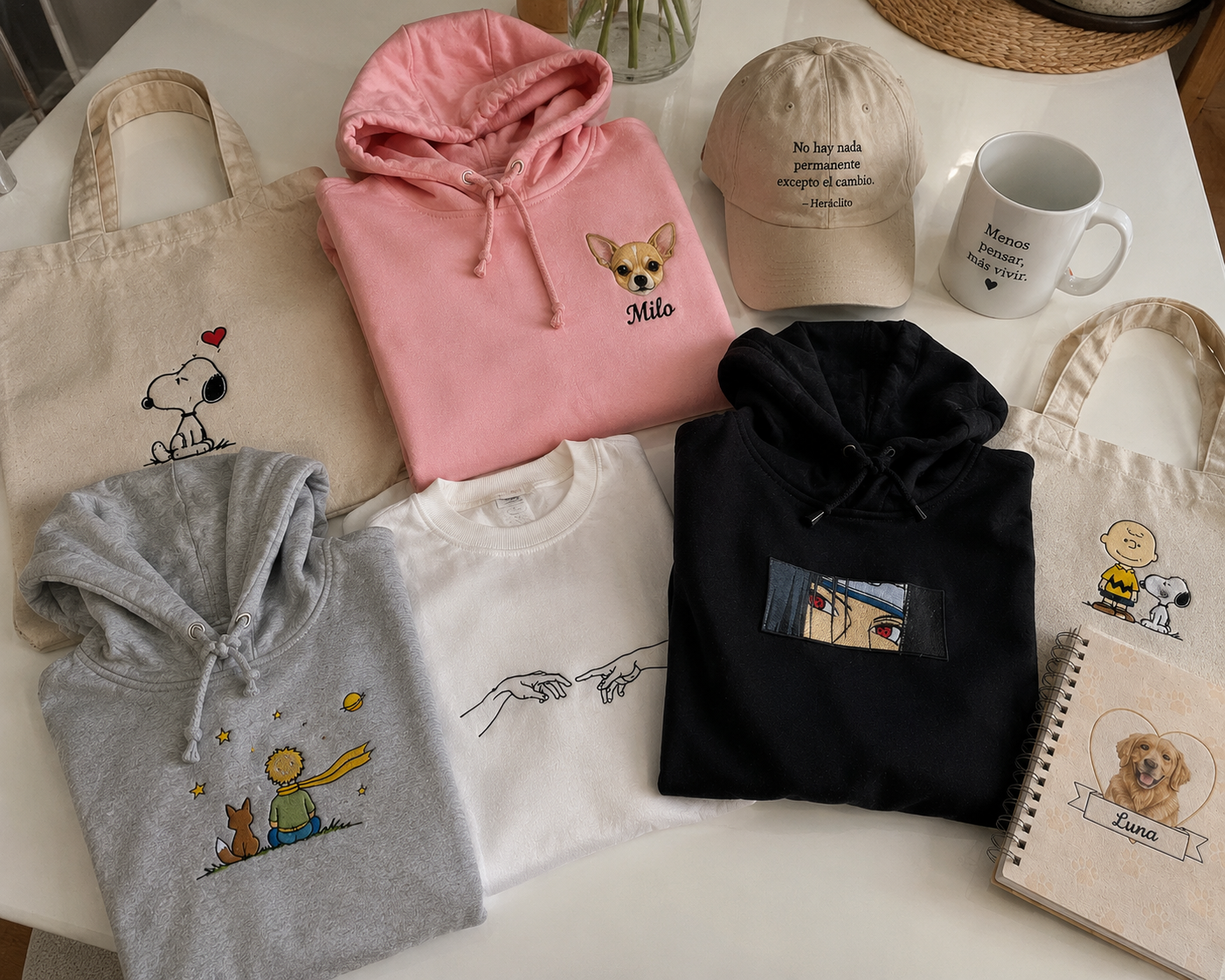 Productos bordados, estampados y personalizados de La Puntada