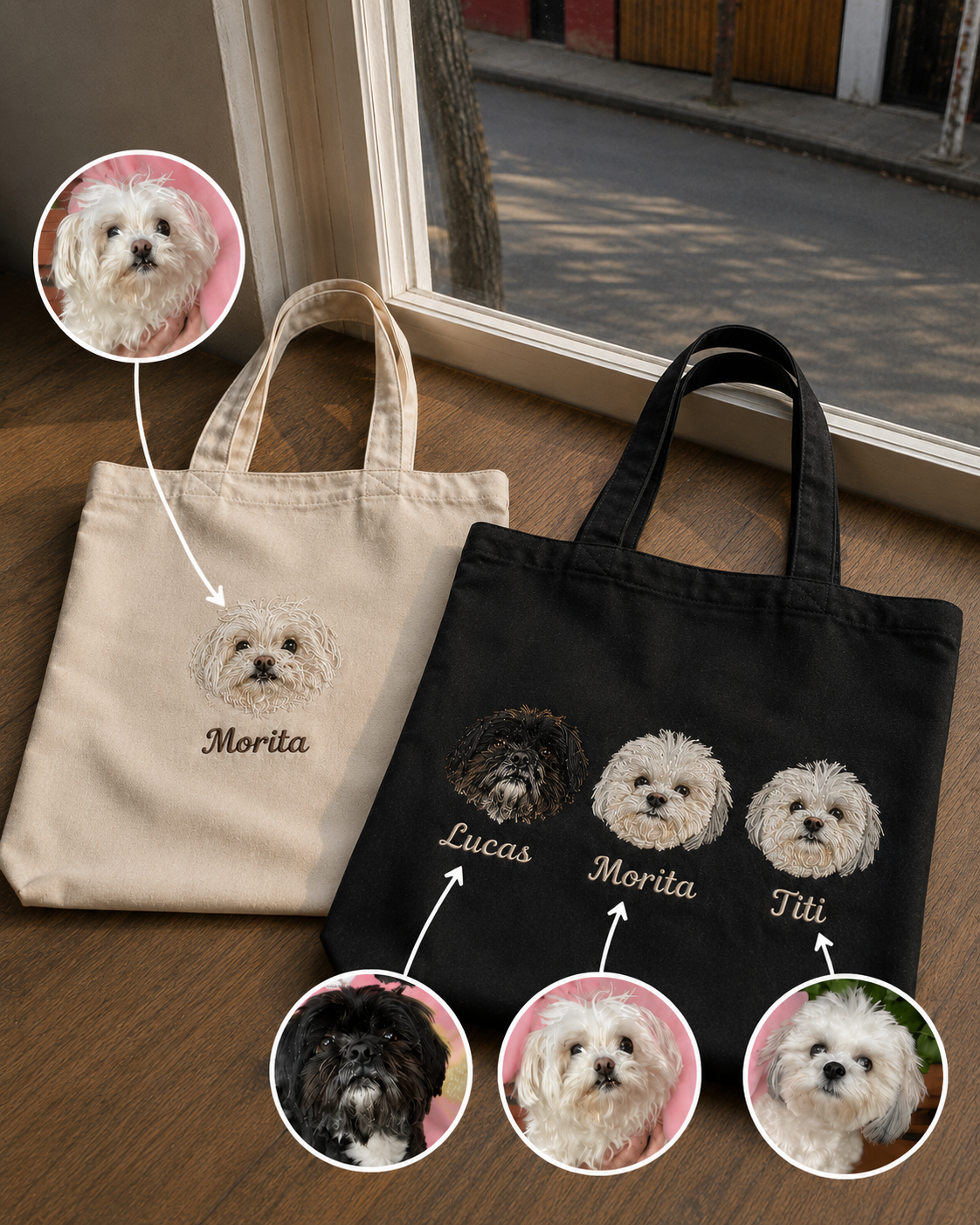 Bolso de tela personalizado con tu Mascota