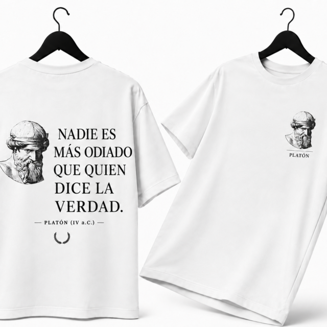 Polera Platón — Nadie es más odiado que quien dice la verdad