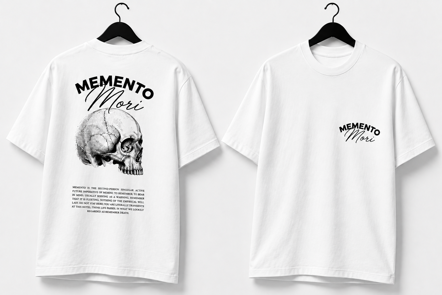 Polera Memento Mori – Recuerda que Morirás
