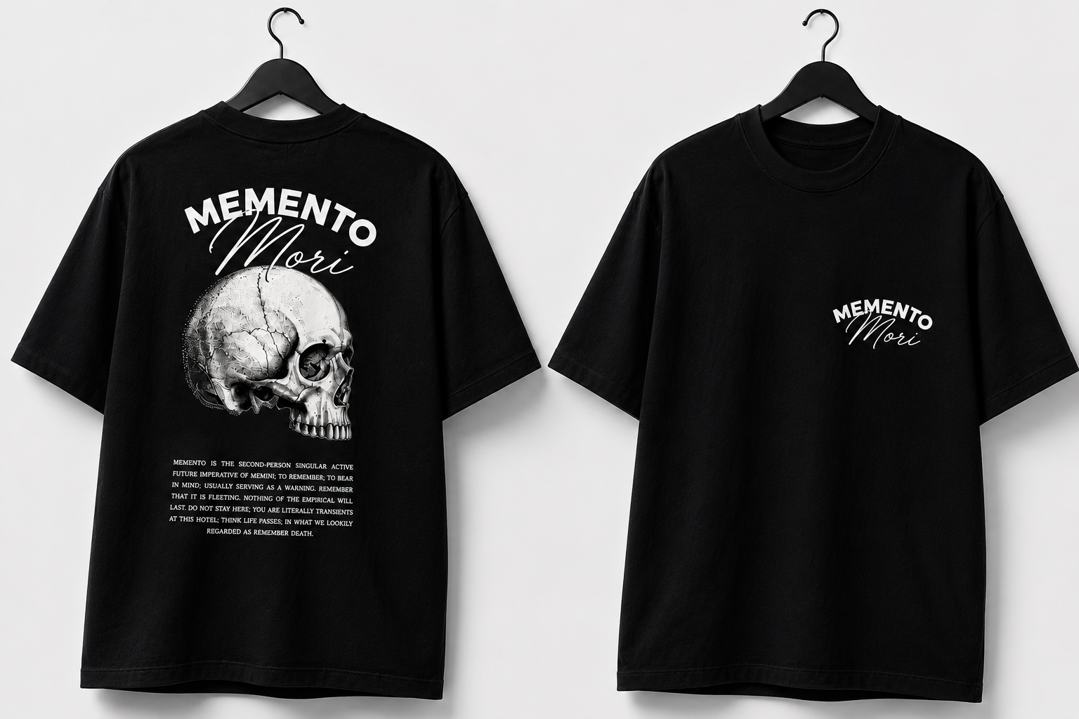 Polera Memento Mori – Recuerda que Morirás