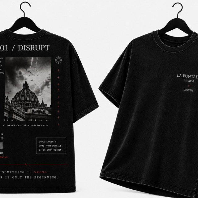 Polera 01 / DISRUPT — Colección Original La Puntada