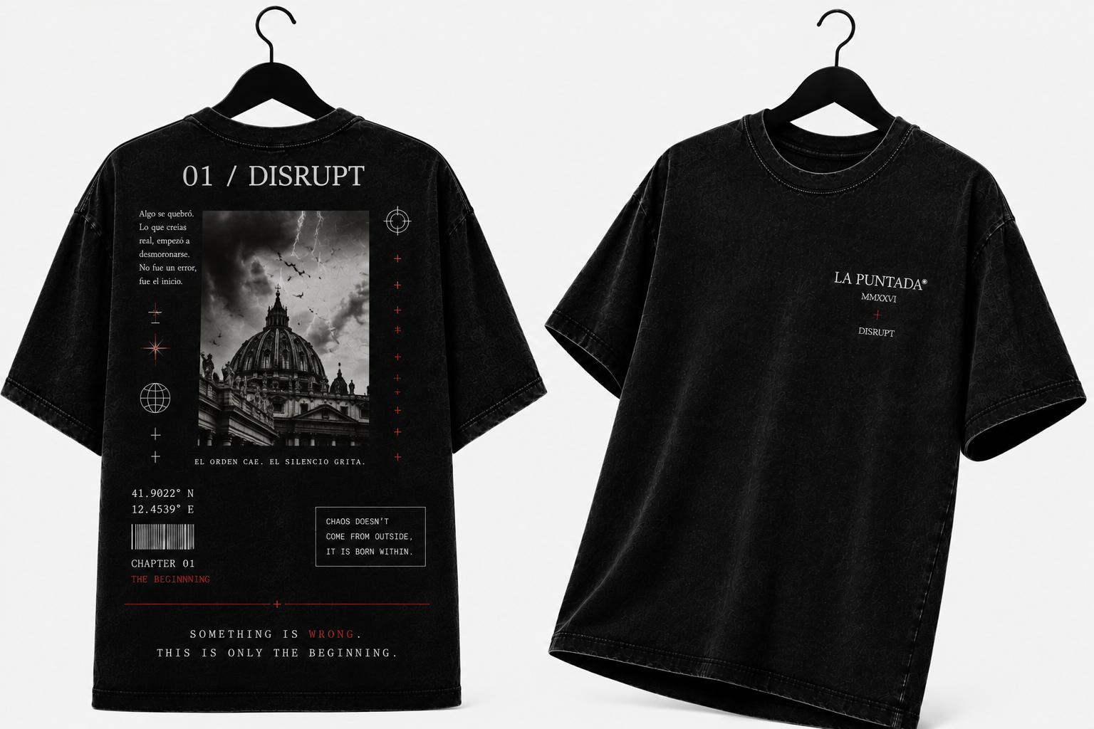 Polera 01 / DISRUPT — Colección Original La Puntada